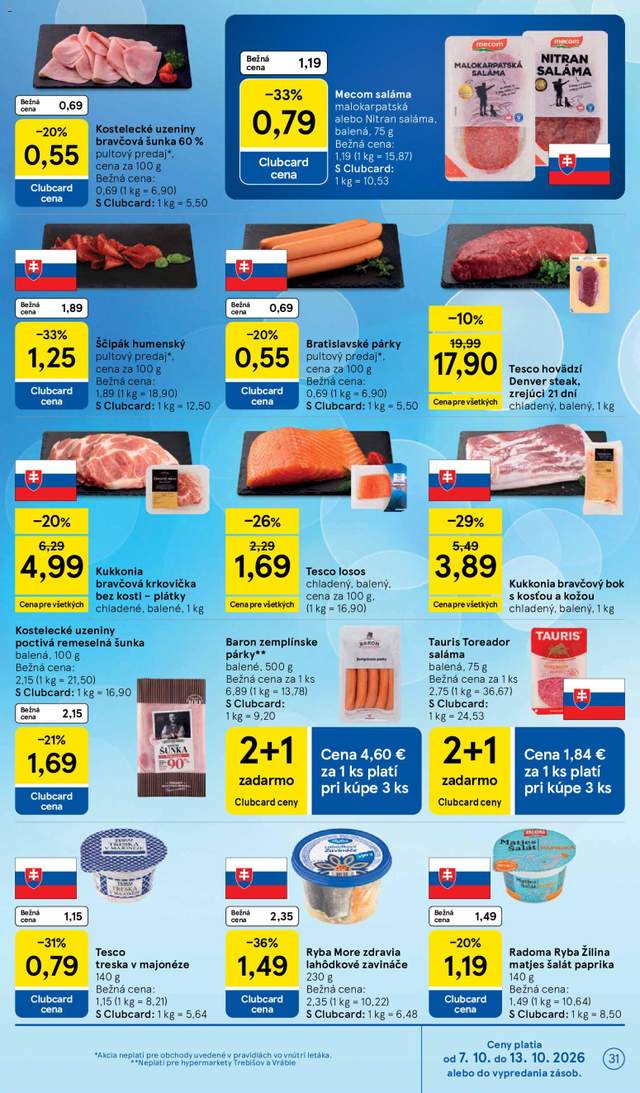 Nový Tesco leták od 07.10.