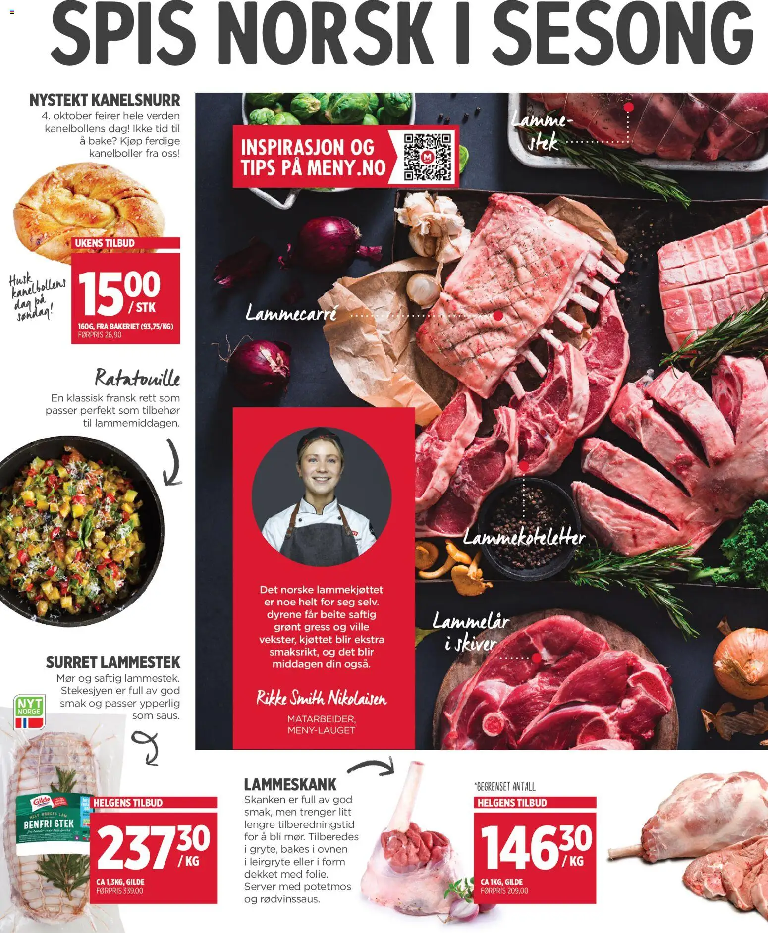Forhåndsvis Meny kundeavis Norsk Host fra butikk Meny gyldig fra 01/10/2026 - Husk, Lammestek, Lammelår, Potetmos, Lammecarré, 1, Lammeskank