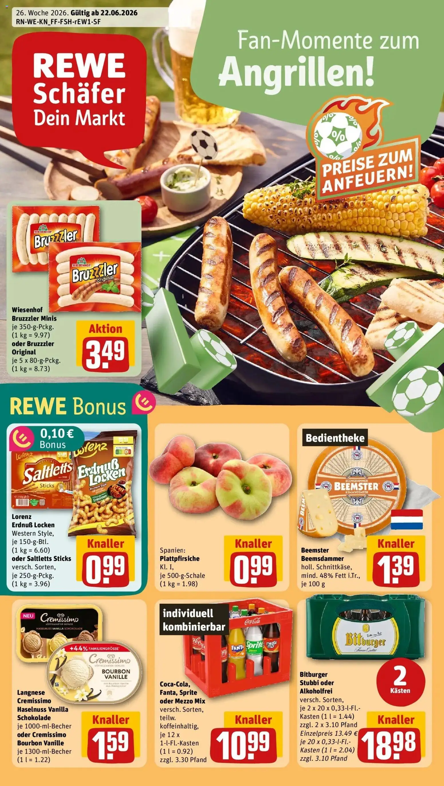 Vorschau von dem Prospekt des Geschäftes Rewe, gültig ab dem 21.06.2026