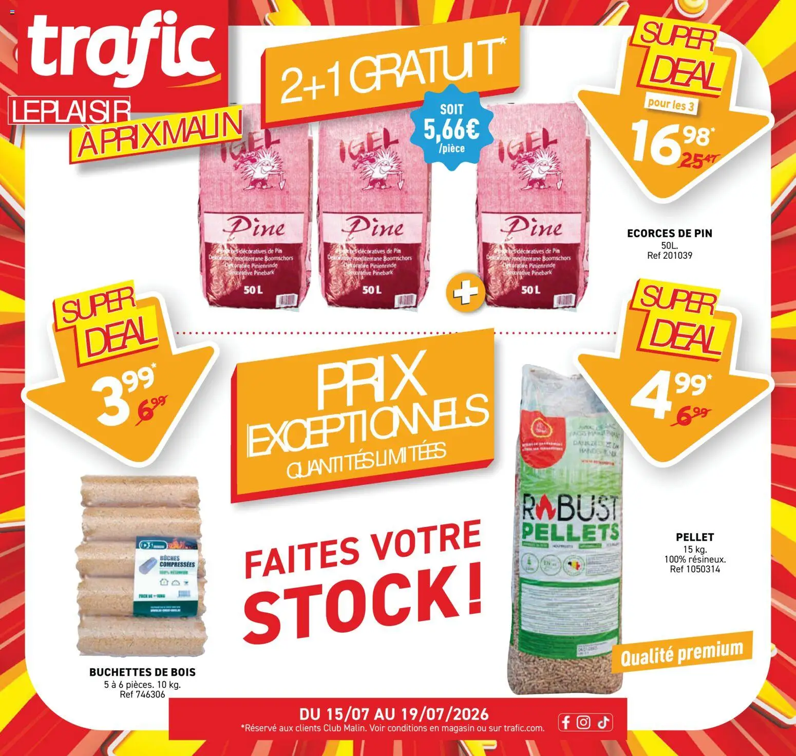 Prévisualisation de Trafic Publicité du magasin Trafic formulaire valide 15/07/2026