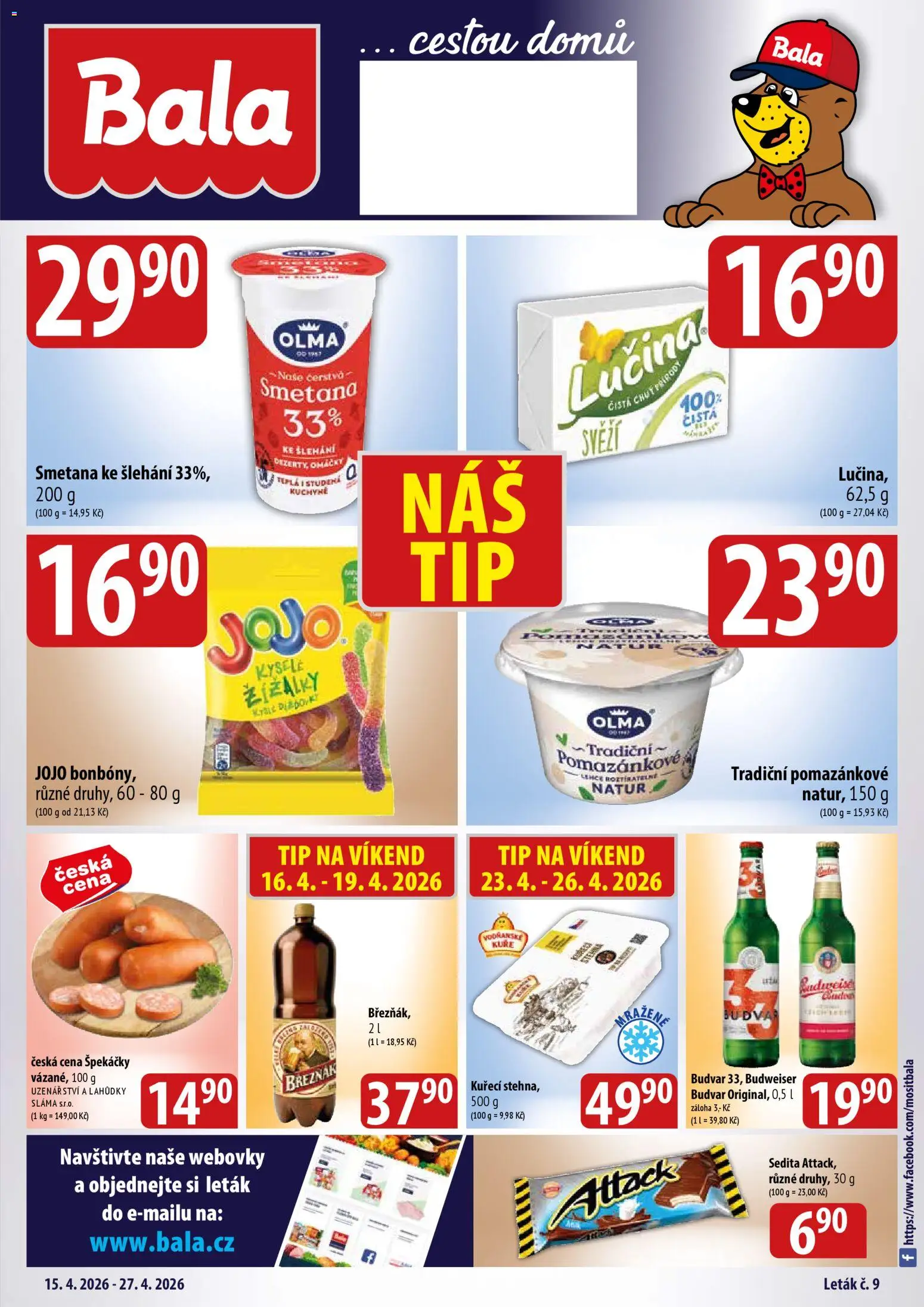 Náhled nabídky: BALA BALA velký leták + platný od 15.04.2026