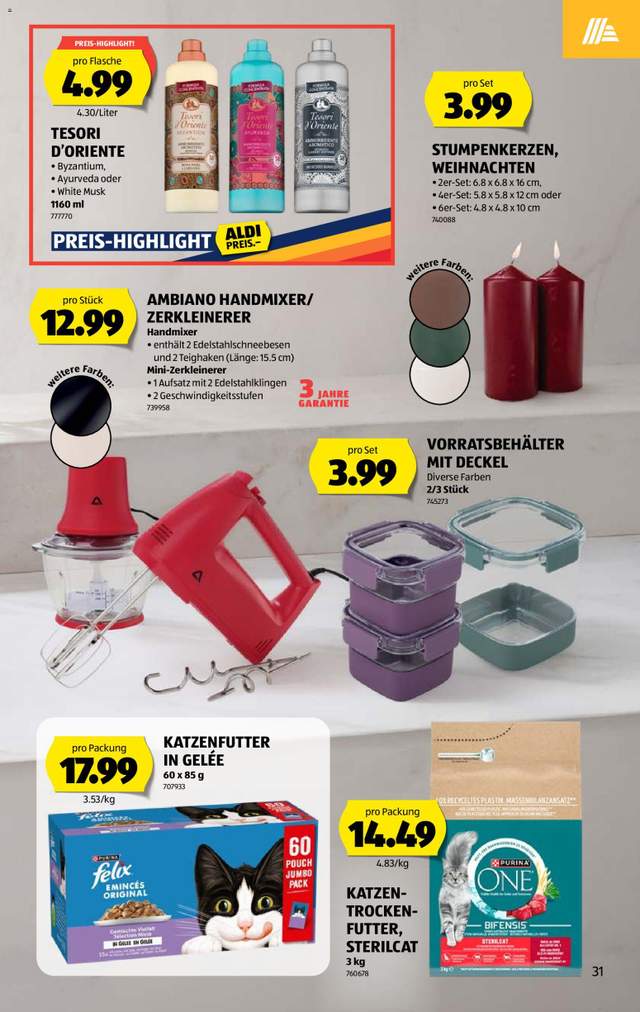 Neue Aldi Aktionen ab 22.10.