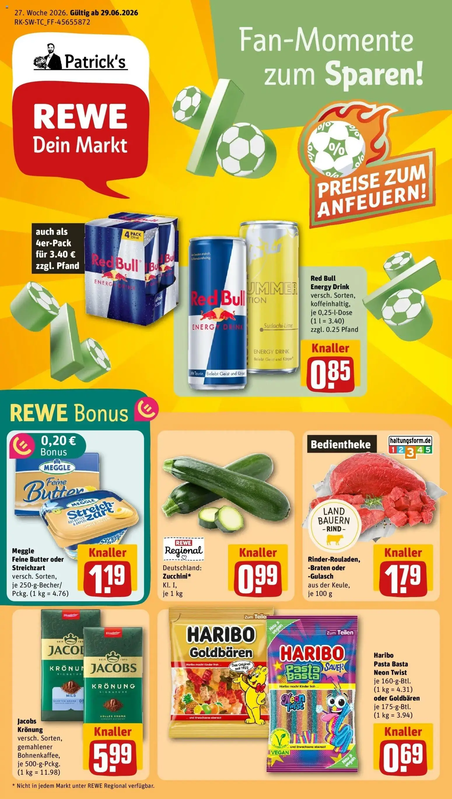 Vorschau von dem Prospekt des Geschäftes Rewe, gültig ab dem 29.06.2026