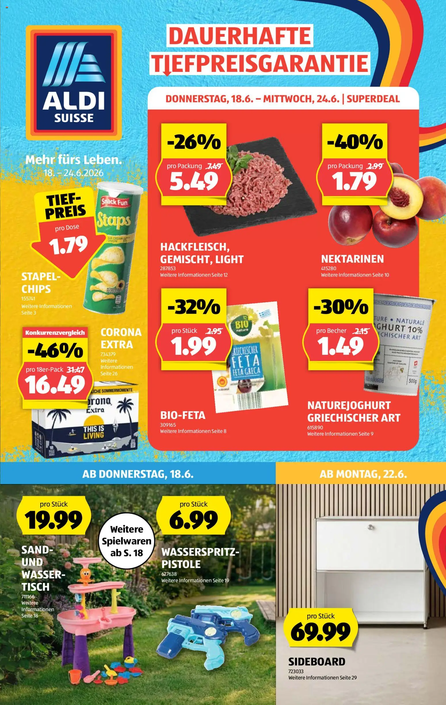 Vorschau des Merkblatts Aldi aktionen vom Shop Aldi gültig von 18.06.2026 bis 24.06.2026