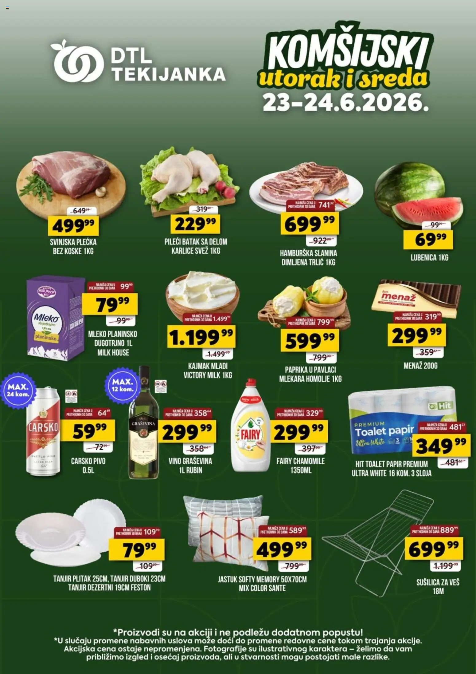 Pregled Tekijanka kataloga - važi od 23.06.2026