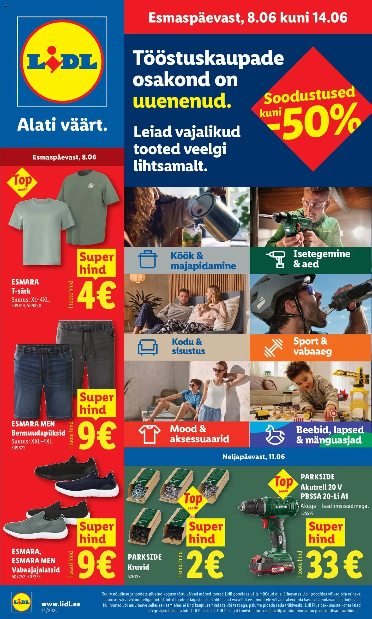 Lidl kliendilehe eelvaade alates 08.06.2026