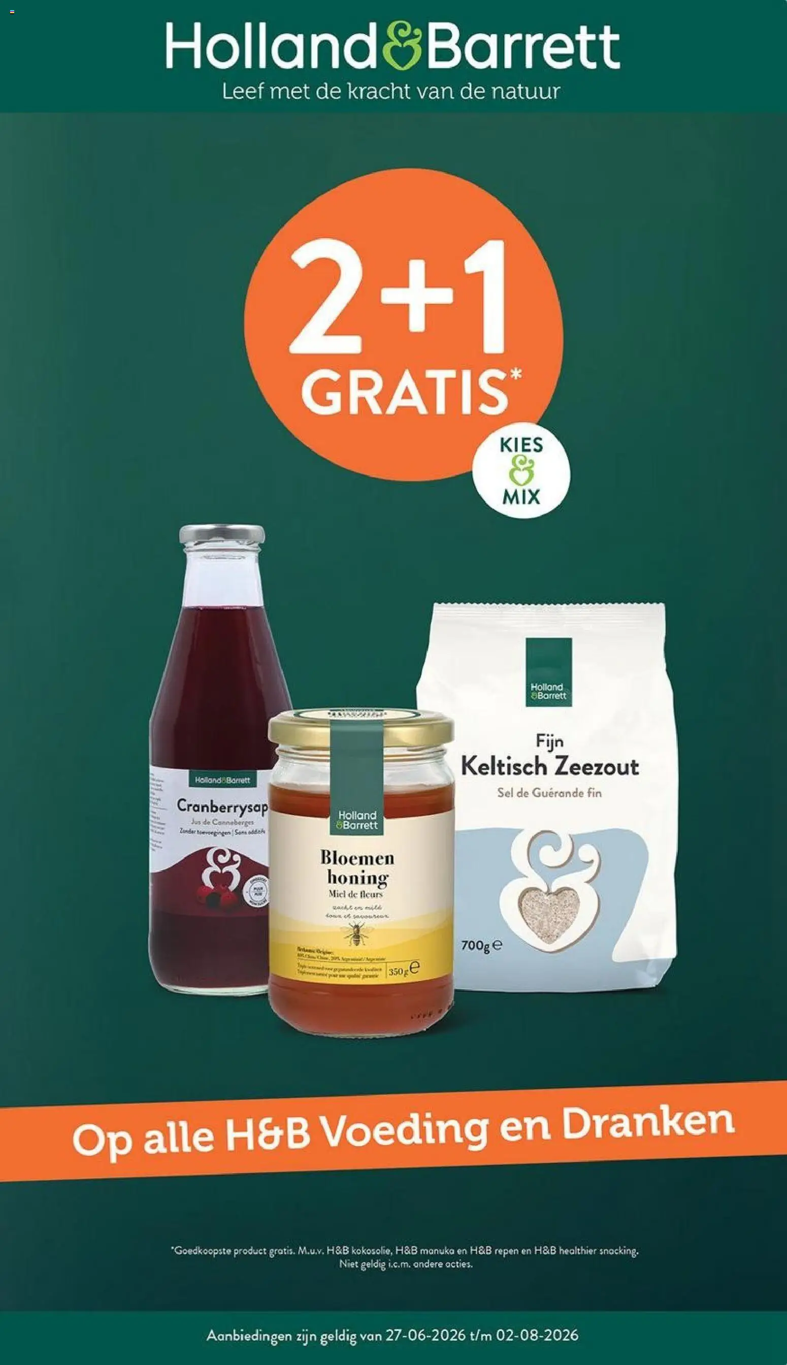 Voorbeeld van Holland & Barrett folder van winkel Holland & Barrett geldig vanaf 27-07-2026
