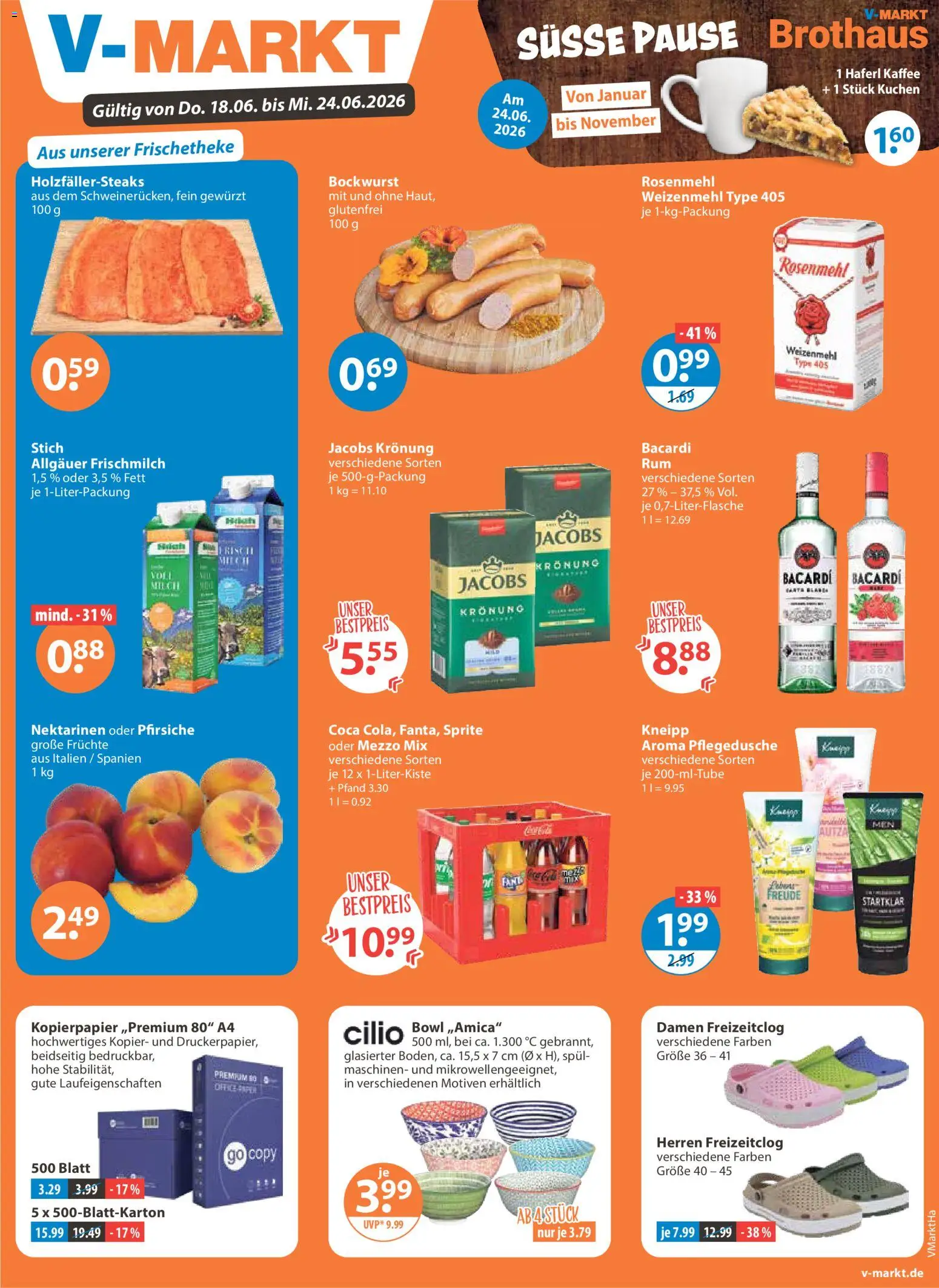 Vorschau von dem Prospekt des Geschäftes V-Markt, gültig ab dem 18.06.2026