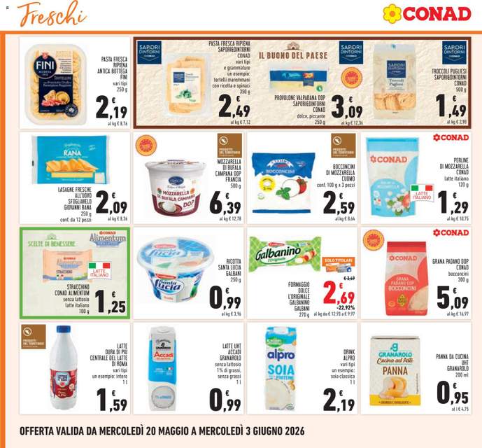Nuovo volantino Conad dal 20/05