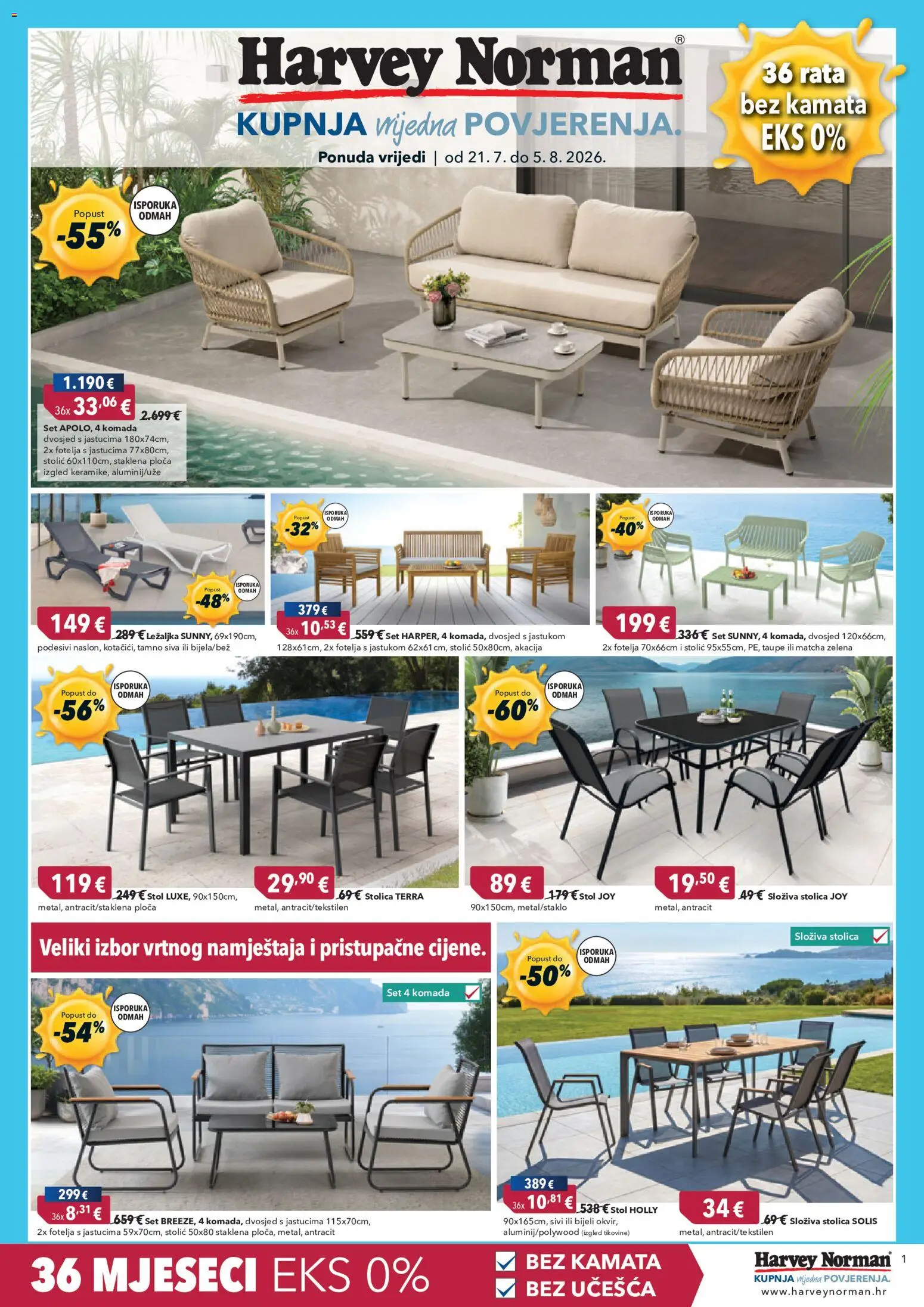 Pregled letka Harvey Norman Katalog trgovine Harvey Norman vrijedi od 21.07.2026