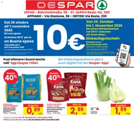 Anteprima dell'opuscolo Despar volantino Appiano dal negozio Despar valido da 29/10/2026