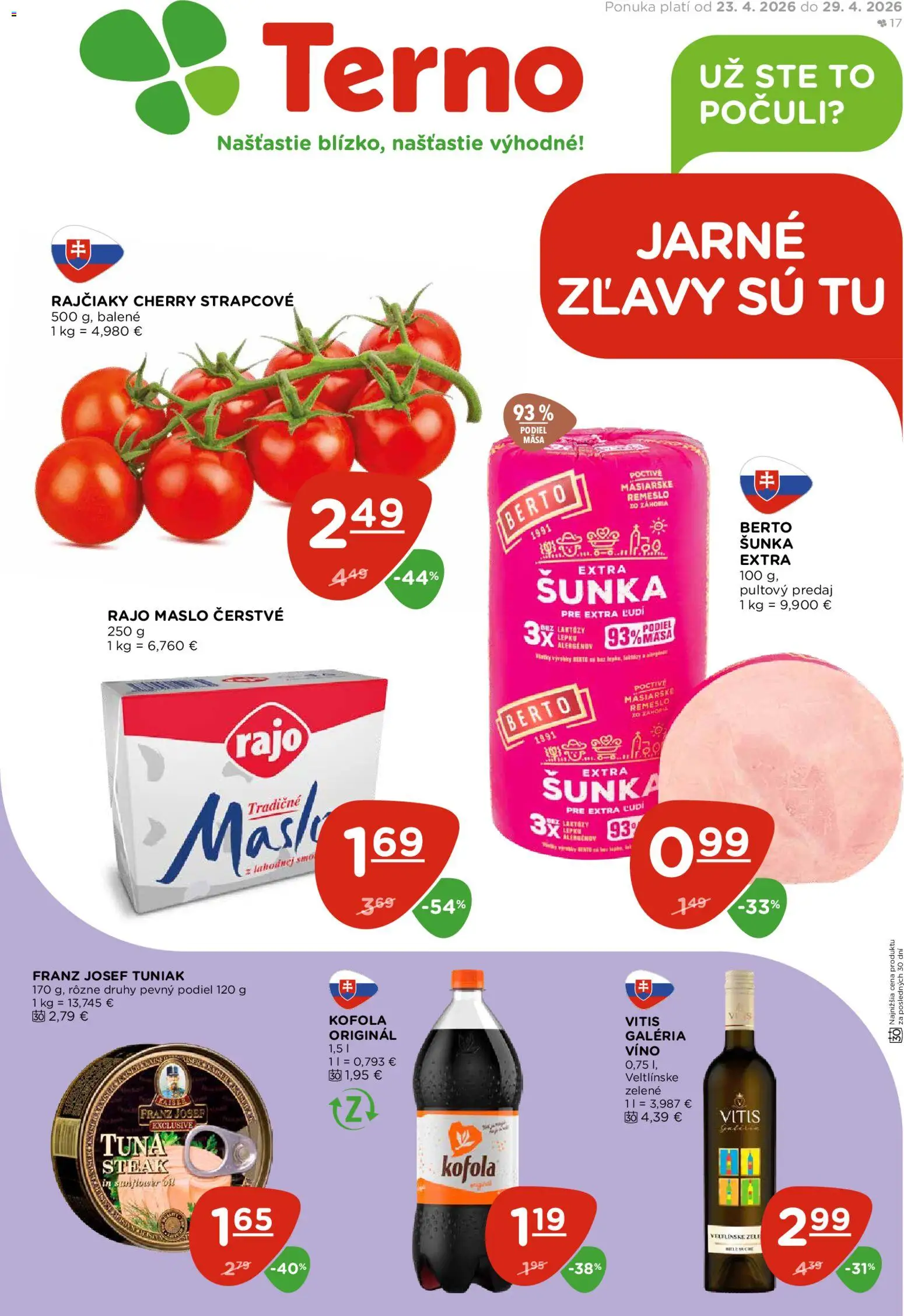 Náhľad Terno letáku platného od 23.04.2026