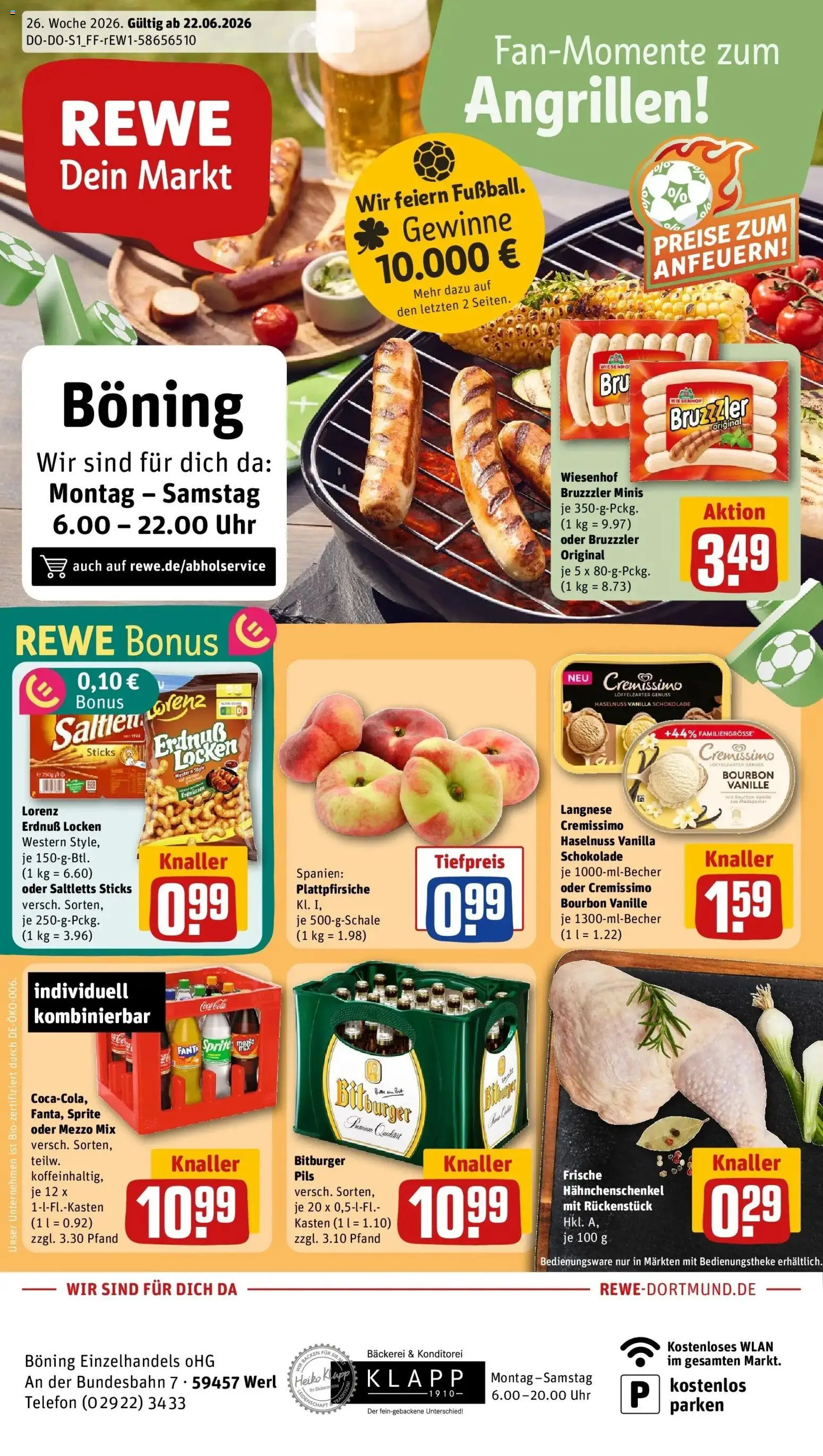Vorschau von dem Prospekt des Geschäftes Rewe, gültig ab dem 21.06.2026
