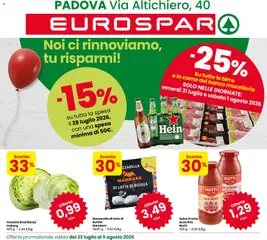 Anteprima dell'opuscolo Eurospar volantino Padova dal negozio Eurospar valido da 23/07/2026