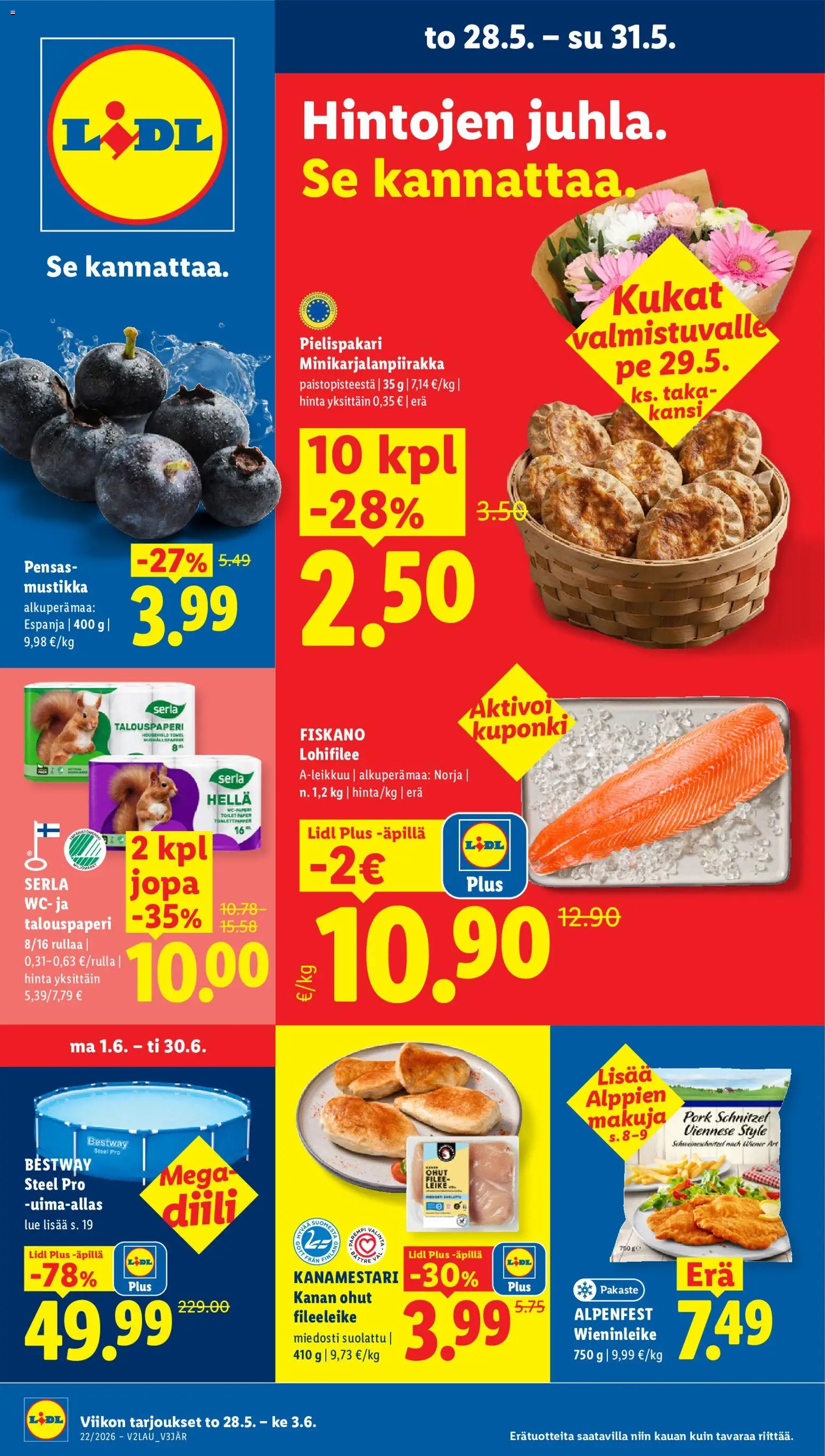 Kaupan Lidl Lidl tarjoukset - Helsinki esikatselu, voimassa 28/05/2026