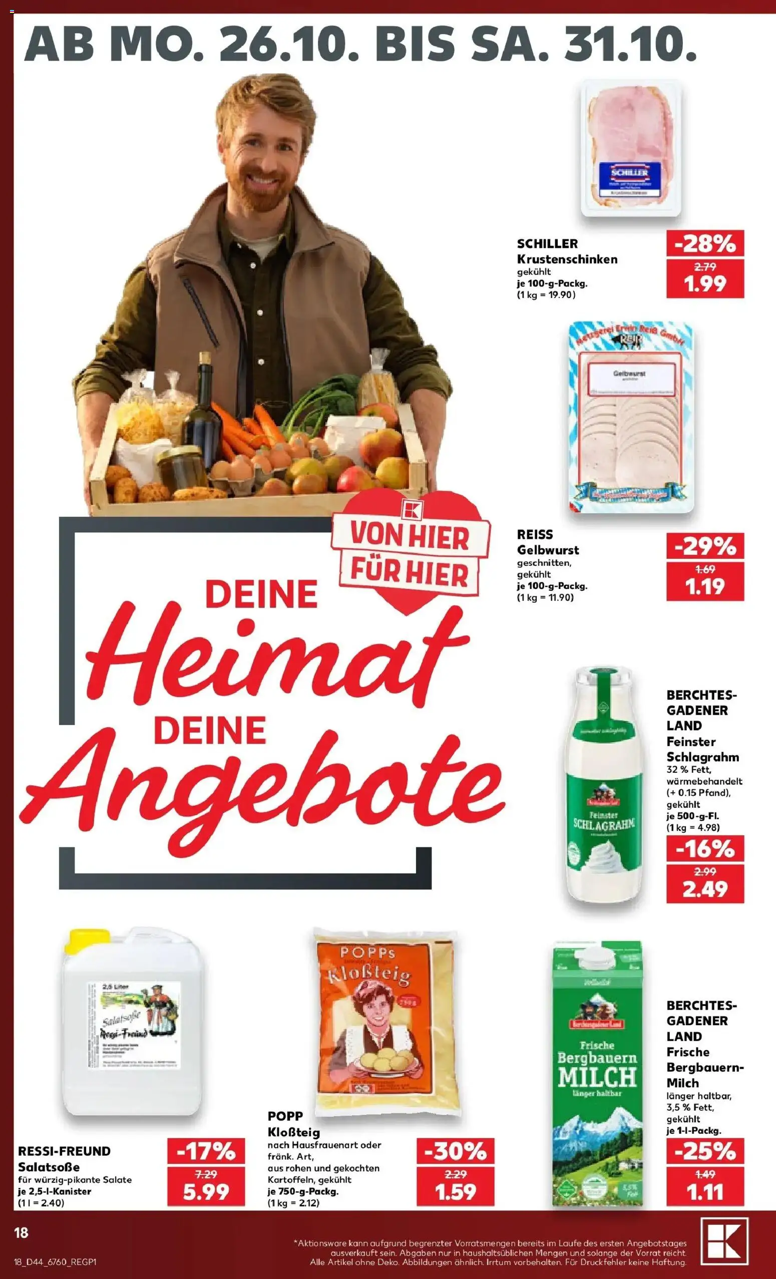 Vorschau von dem Prospekt des Geschäftes Kaufland, gültig ab dem 26.10.2026