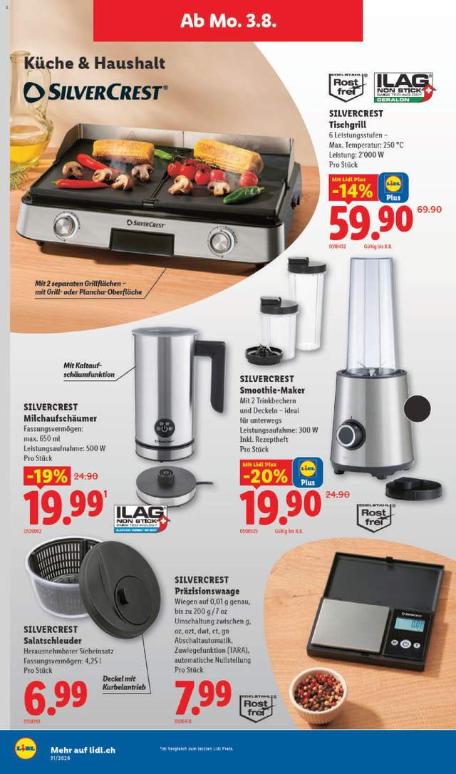 Neue Lidl Aktionen ab 30.07.