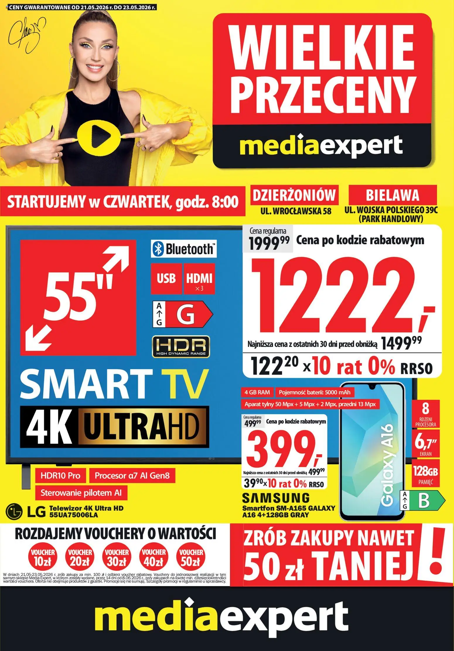 Pogląd gazetki "Mediaexpert promocje - Wielkie przeceny" ze sklepu Mediaexpert ważnej od 21.05.2026