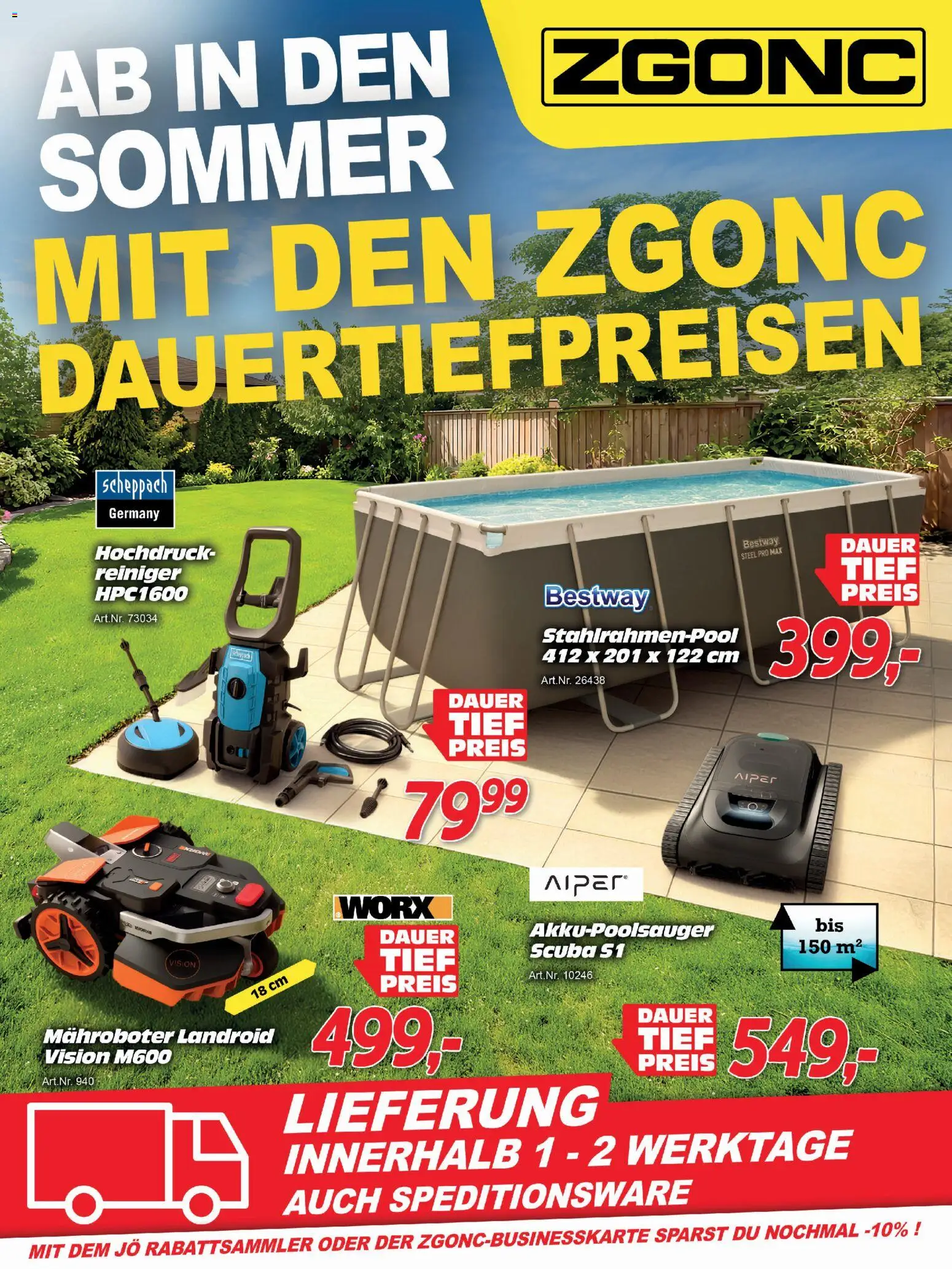 Vorschau der Angebote: Zgonc Zgonc Ab in den Sommer mit den ZGONC Dauertiefpreisen gültig ab 22.05.2026