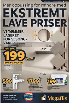 Forhåndsvis Megaflis kundeavis fra butikk Megaflis gyldig fra 13/08/2026