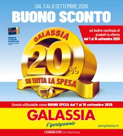 Anteprima dell'opuscolo Galassia volantino Legnago dal negozio Galassia valido da 03/09/2026