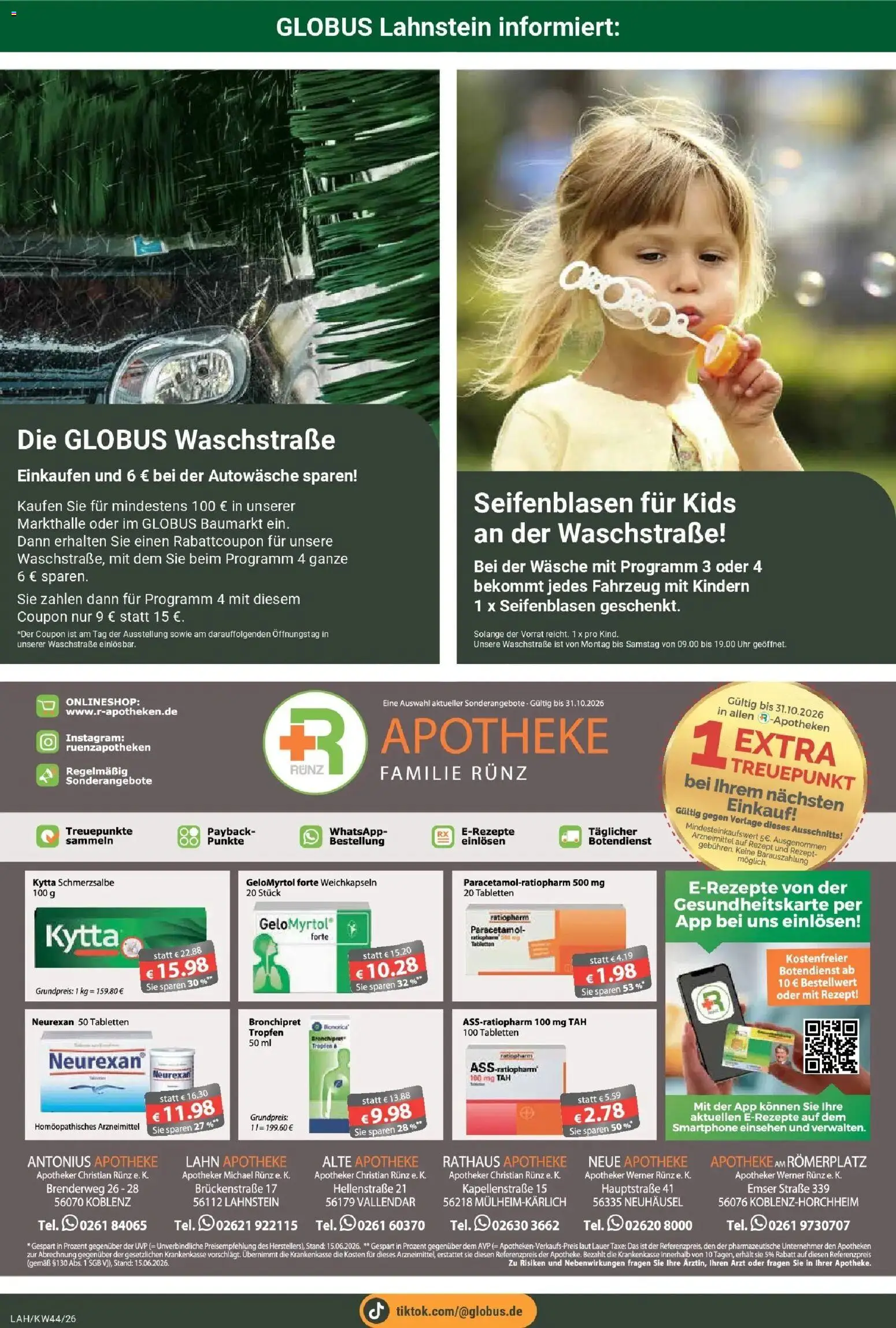 Vorschau von dem Prospekt des Geschäftes Globus, gültig ab dem 26.10.2026