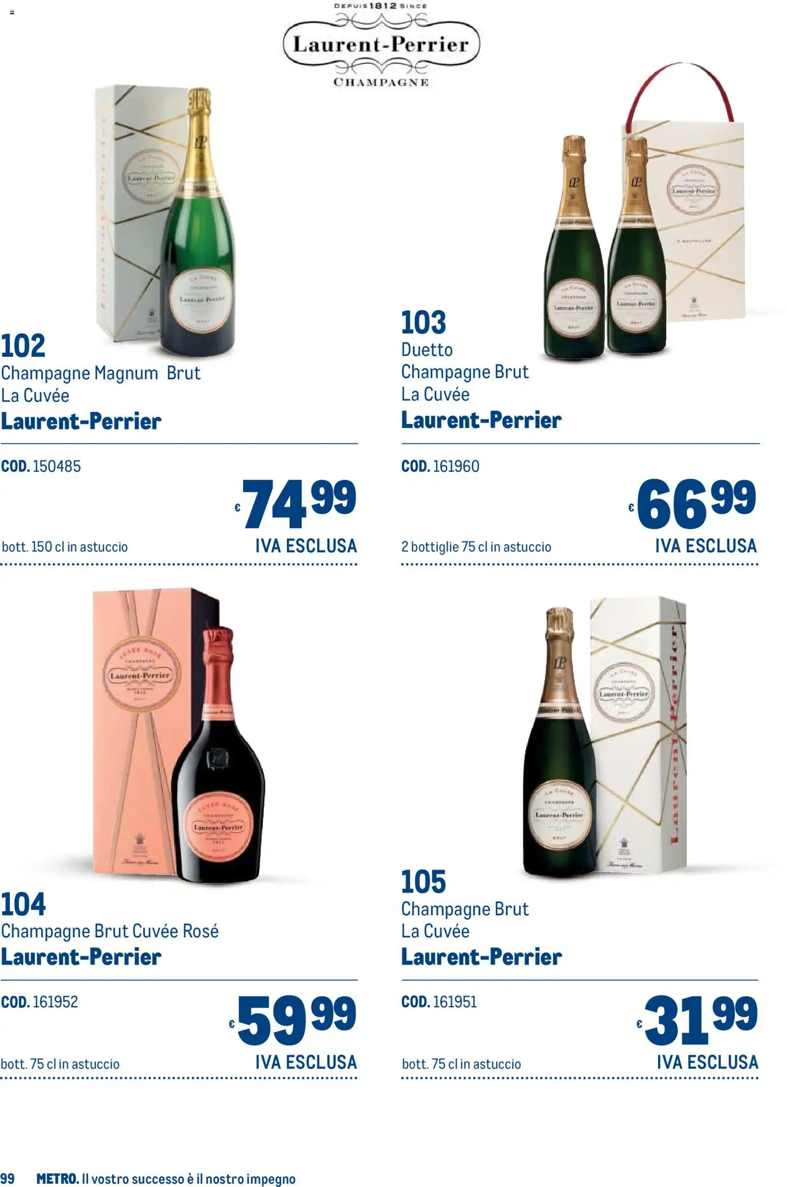 Anteprima dell'opuscolo Metro volantino Regalistica Natale dal negozio Metro valido da 19/10/2026 - Champagne, Magnum, Astuccio