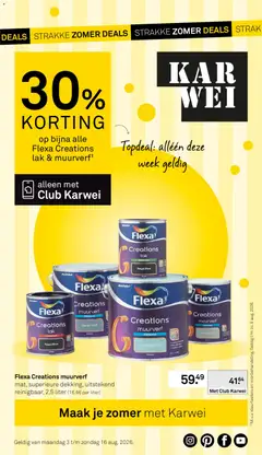 Voorbeeld van KARWEI folder van winkel KARWEI geldig vanaf 03-08-2026