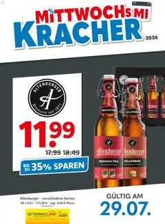 Vorschau von dem Prospekt des Geschäftes Getränkeland, gültig ab dem 29.07.2026