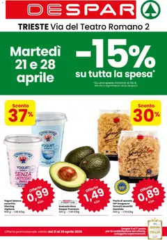 Anteprima dell'opuscolo Despar volantino Trieste dal negozio Despar valido da 21/04/2026