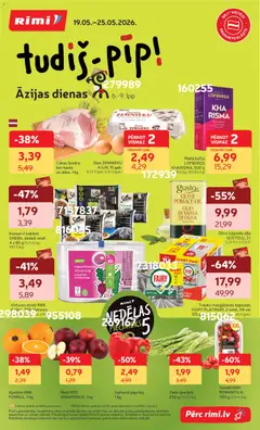 Skatīt Rimi akciju bukletu, derīgs no 19.05.2026.