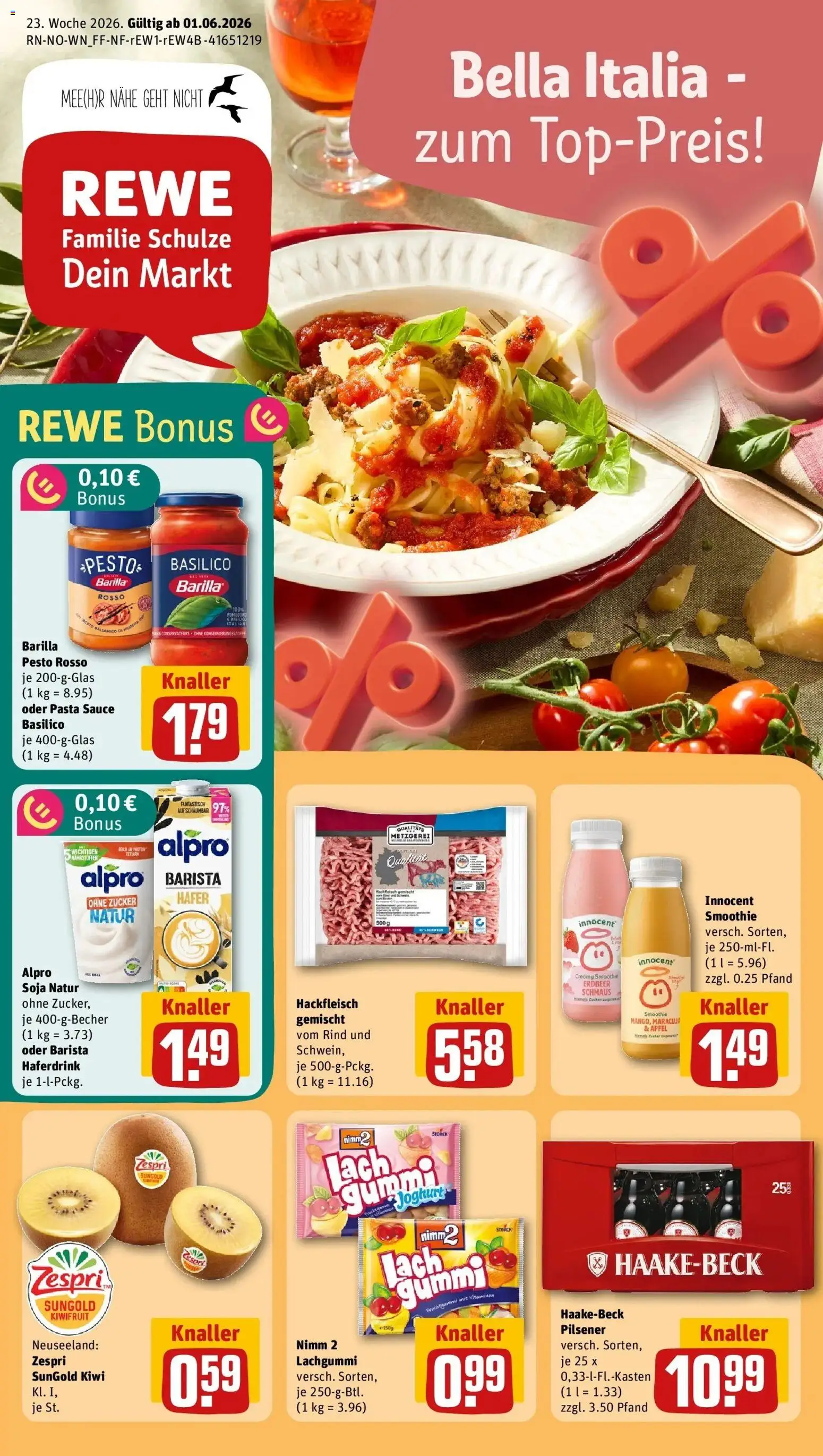 Vorschau von dem Prospekt des Geschäftes Rewe, gültig ab dem 01.06.2026