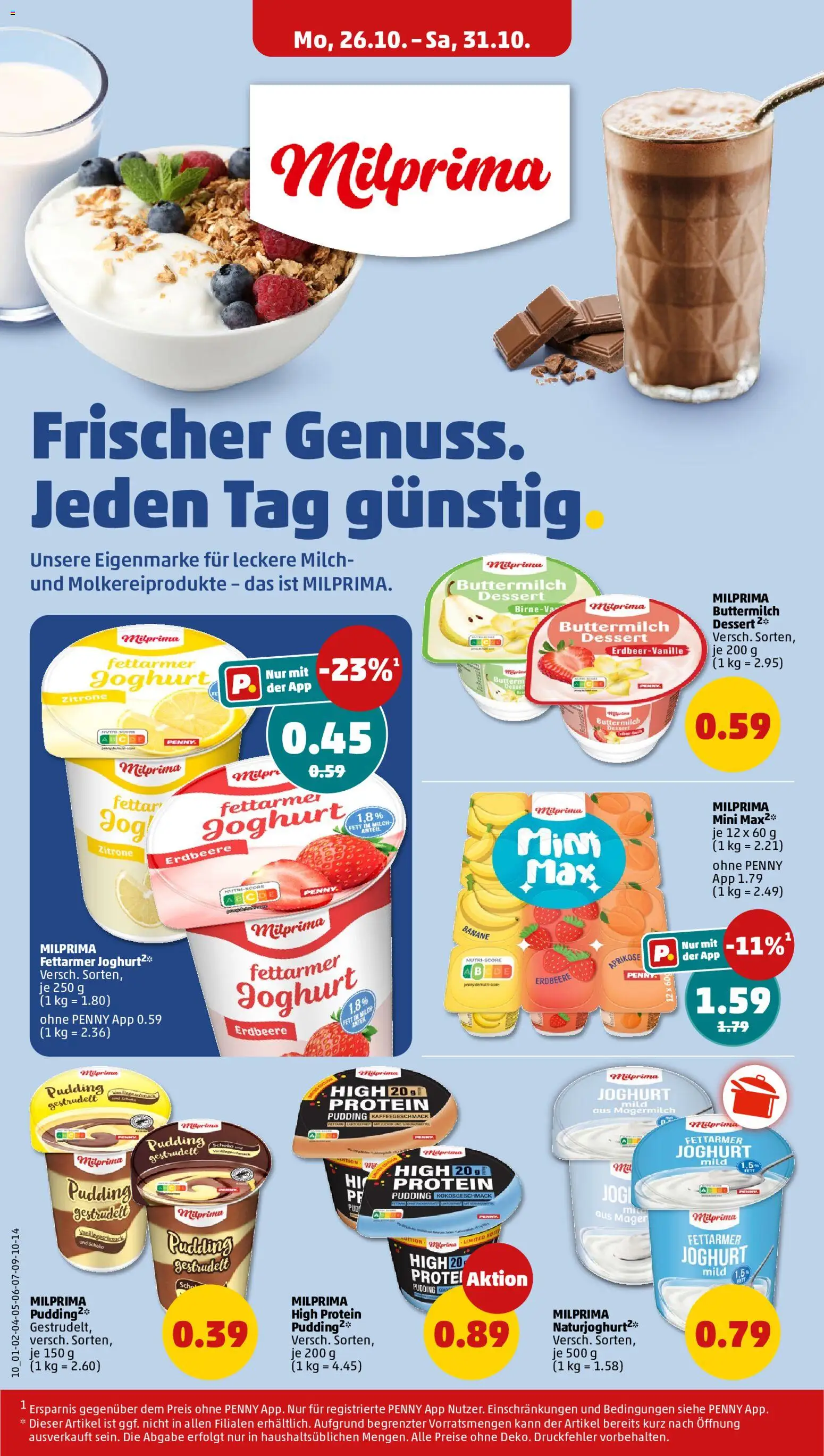 Vorschau von dem Prospekt des Geschäftes Penny, gültig ab dem 26.10.2026