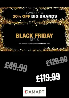 Preview of Damart Damart Black friday notice valid from 28/10/2026
