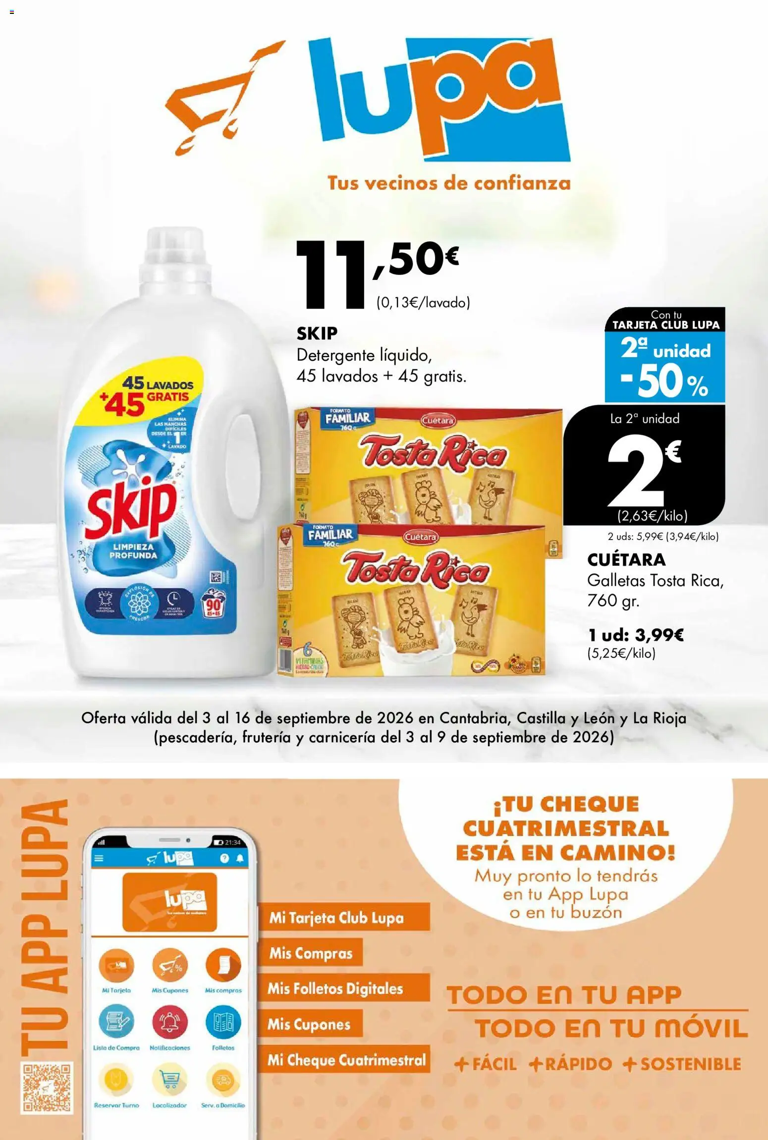 Vista previa del folleto de la tienda Lupa Supermercados válido desde el 03/09/2026 