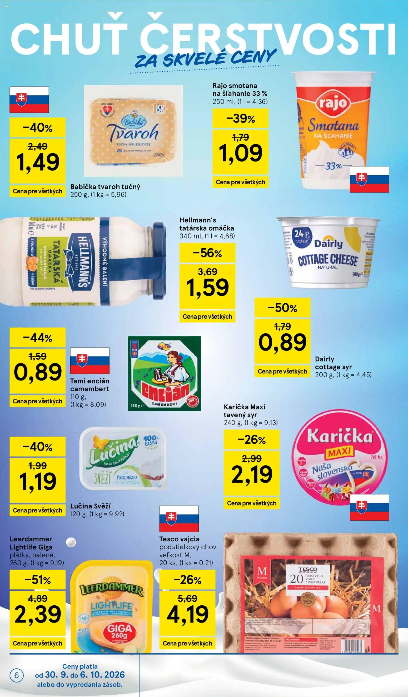 Náhľad Tesco letáku platného od 30.09.2026