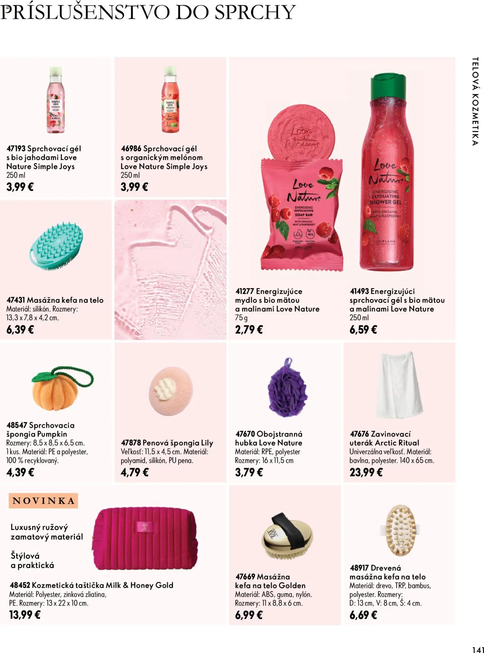 Náhľad Oriflame letáku platného od 30.09.2026 - Mydlo, Kefa, Uterák, Hubka