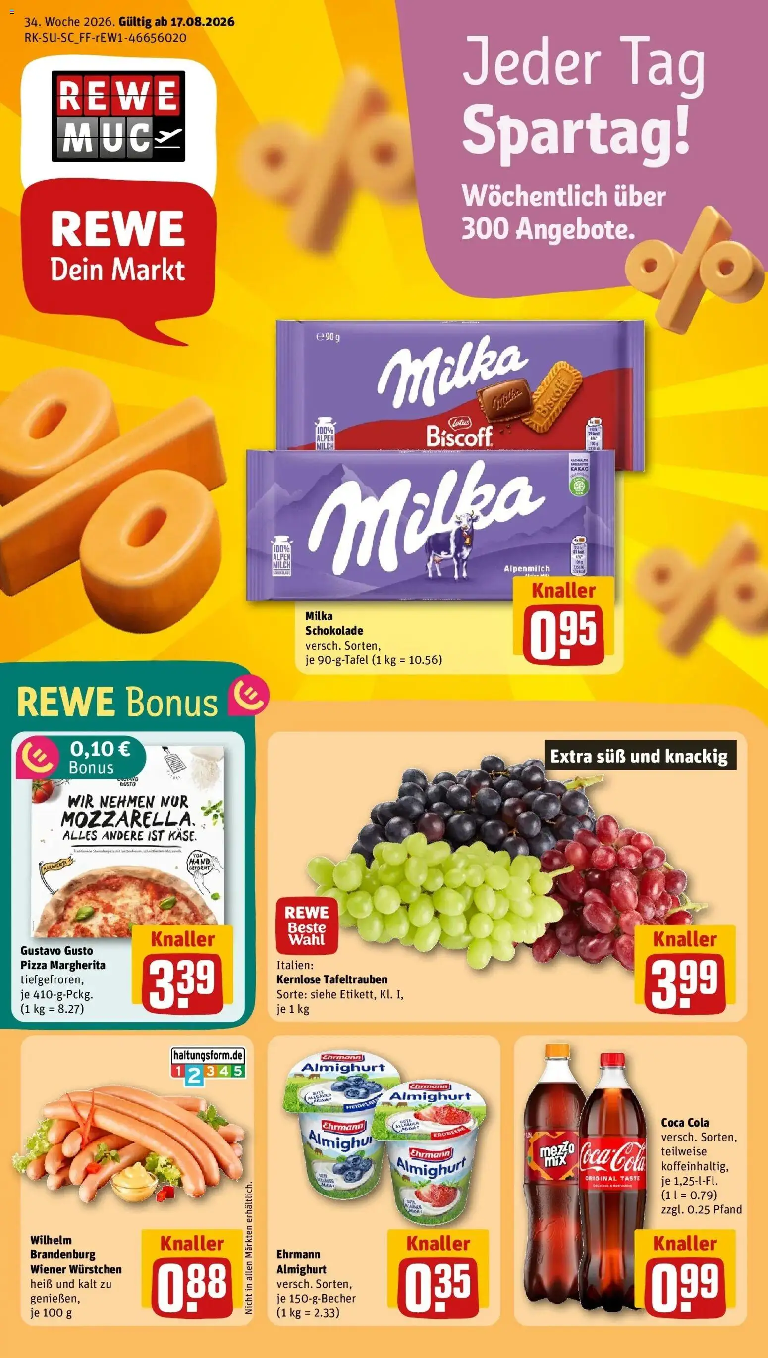 Vorschau von dem Prospekt des Geschäftes Rewe, gültig ab dem 17.08.2026