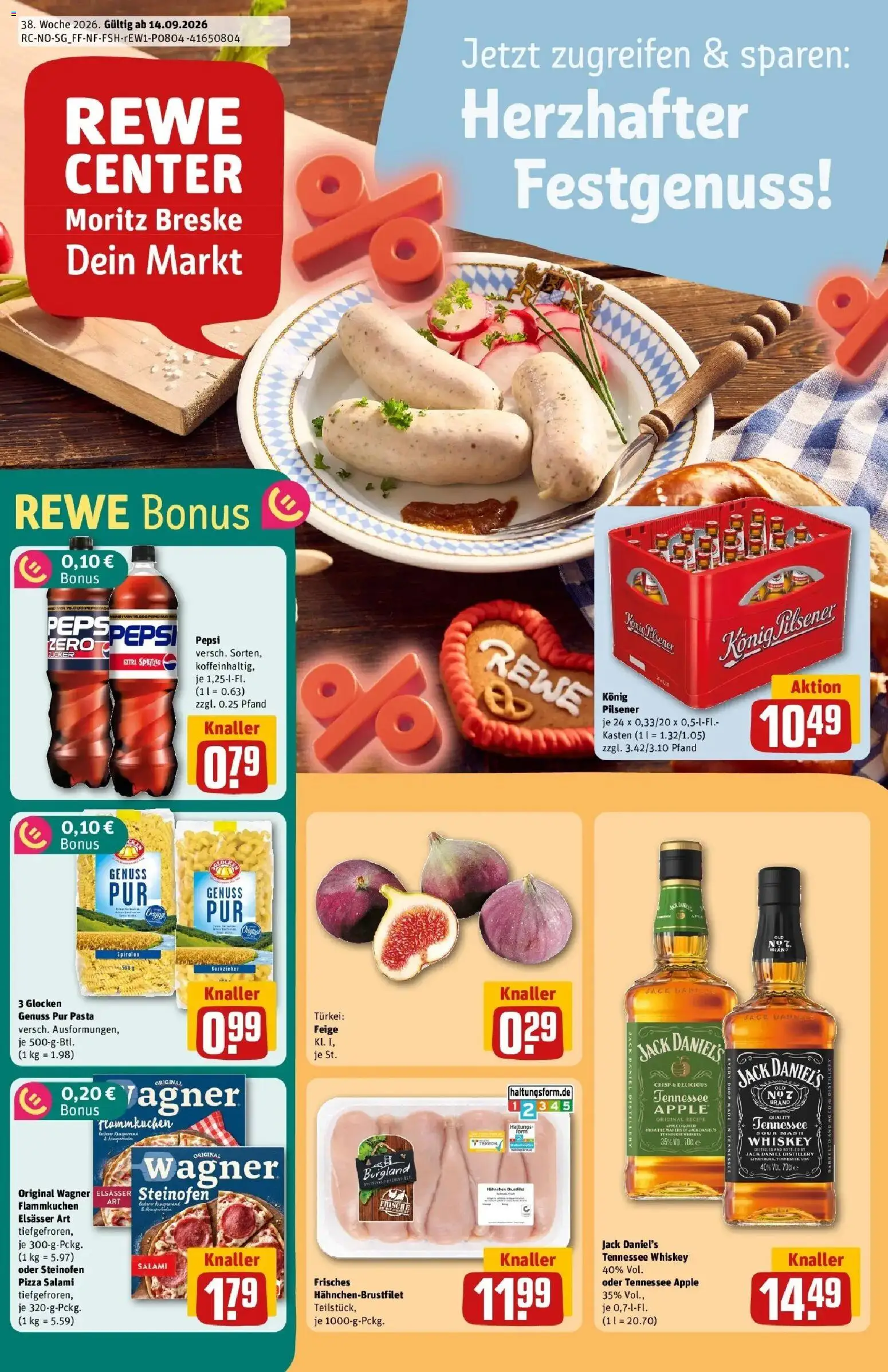 Vorschau von dem Prospekt des Geschäftes Rewe, gültig ab dem 14.09.2026