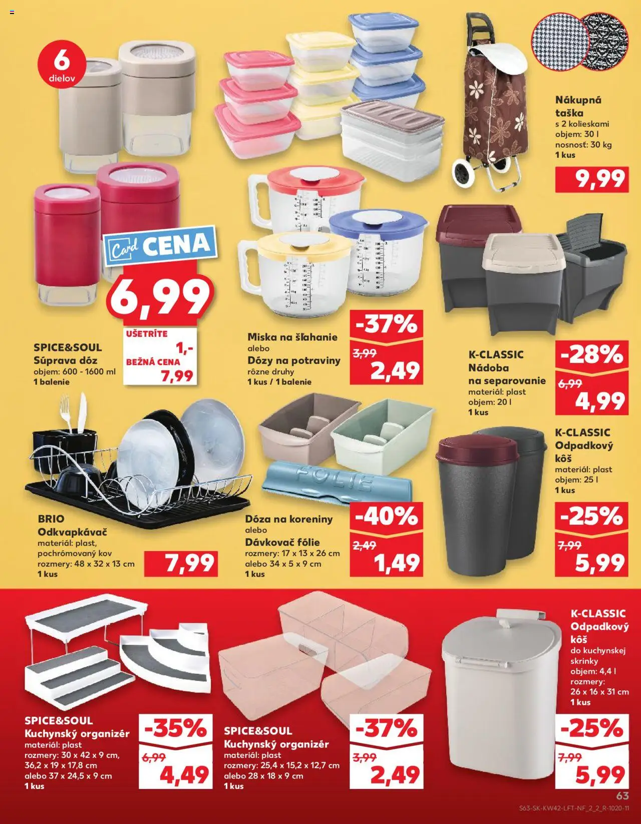 Náhľad Kaufland letáku platného od 16.10.2025 - Taška, Kôš, Organizér