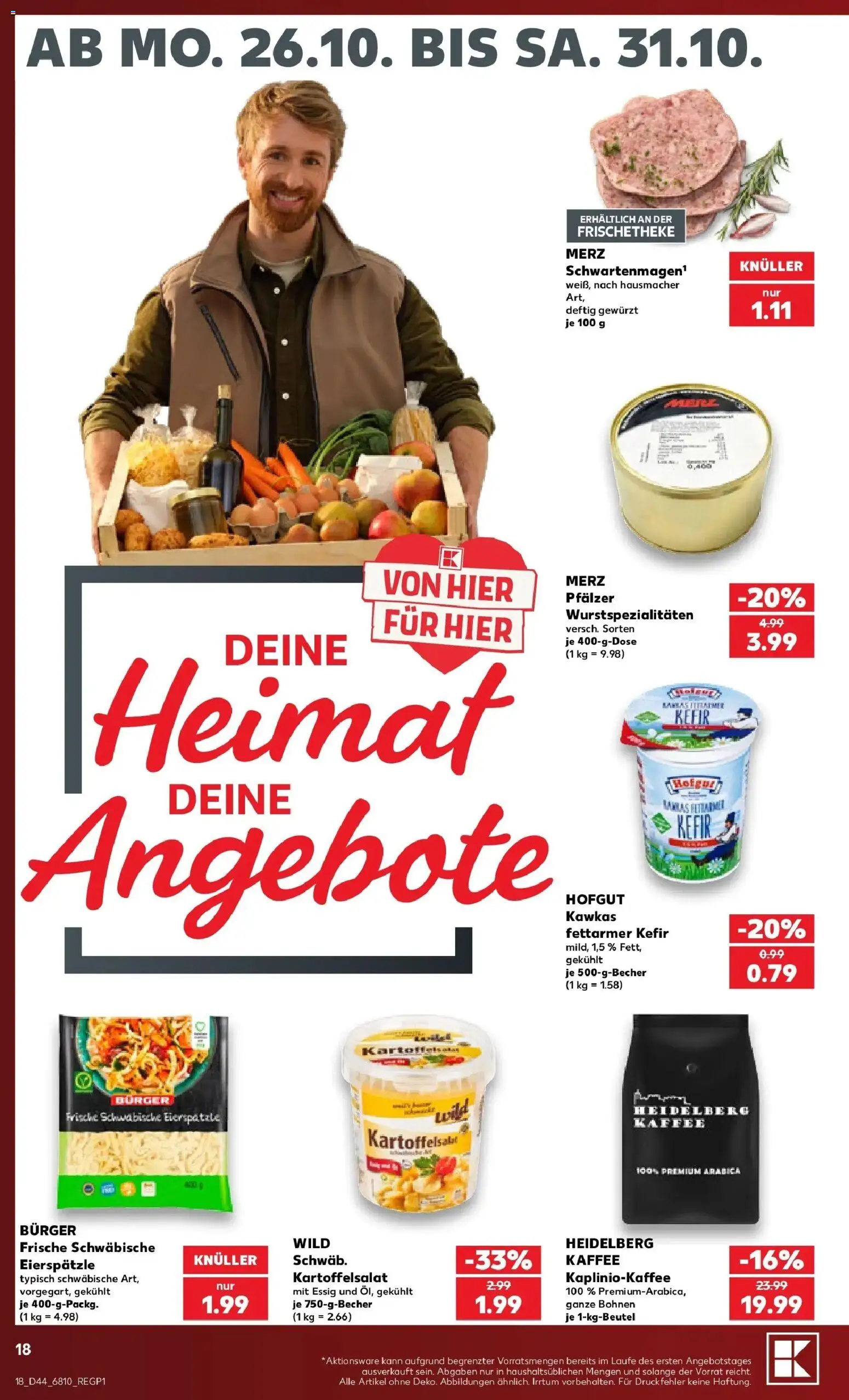 Vorschau von dem Prospekt des Geschäftes Kaufland, gültig ab dem 26.10.2026
