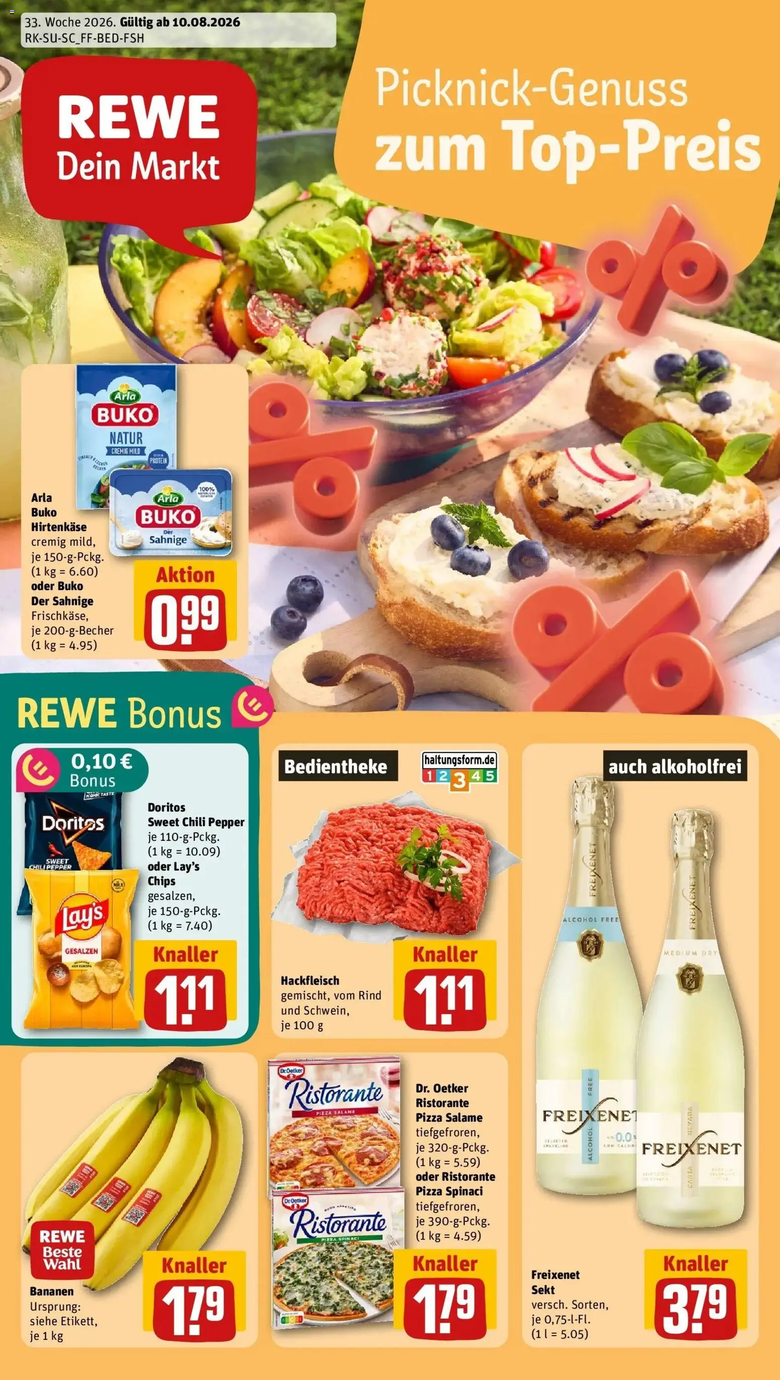 Vorschau von dem Prospekt des Geschäftes Rewe, gültig ab dem 10.08.2026