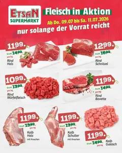 Vorschau der Angebote: ETSAN ETSAN Fleisch in Aktion gültig ab 09.07.2026