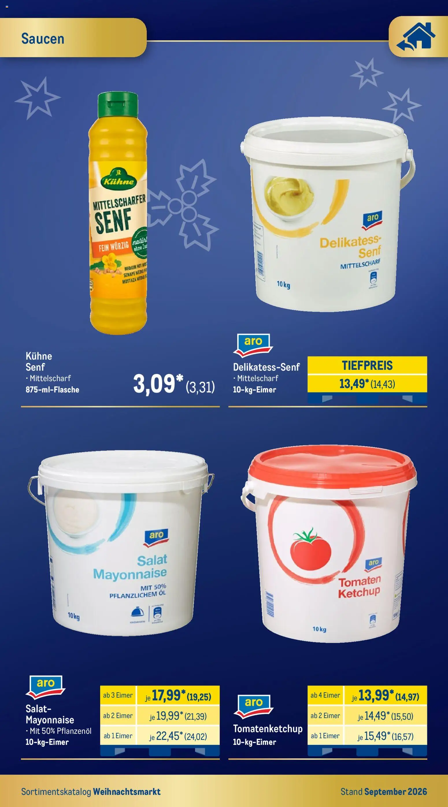 Vorschau von dem Prospekt des Geschäftes Metro, gültig ab dem 01.09.2026 - Öl, Salat, Mayonnaise, Tomaten, Ketchup