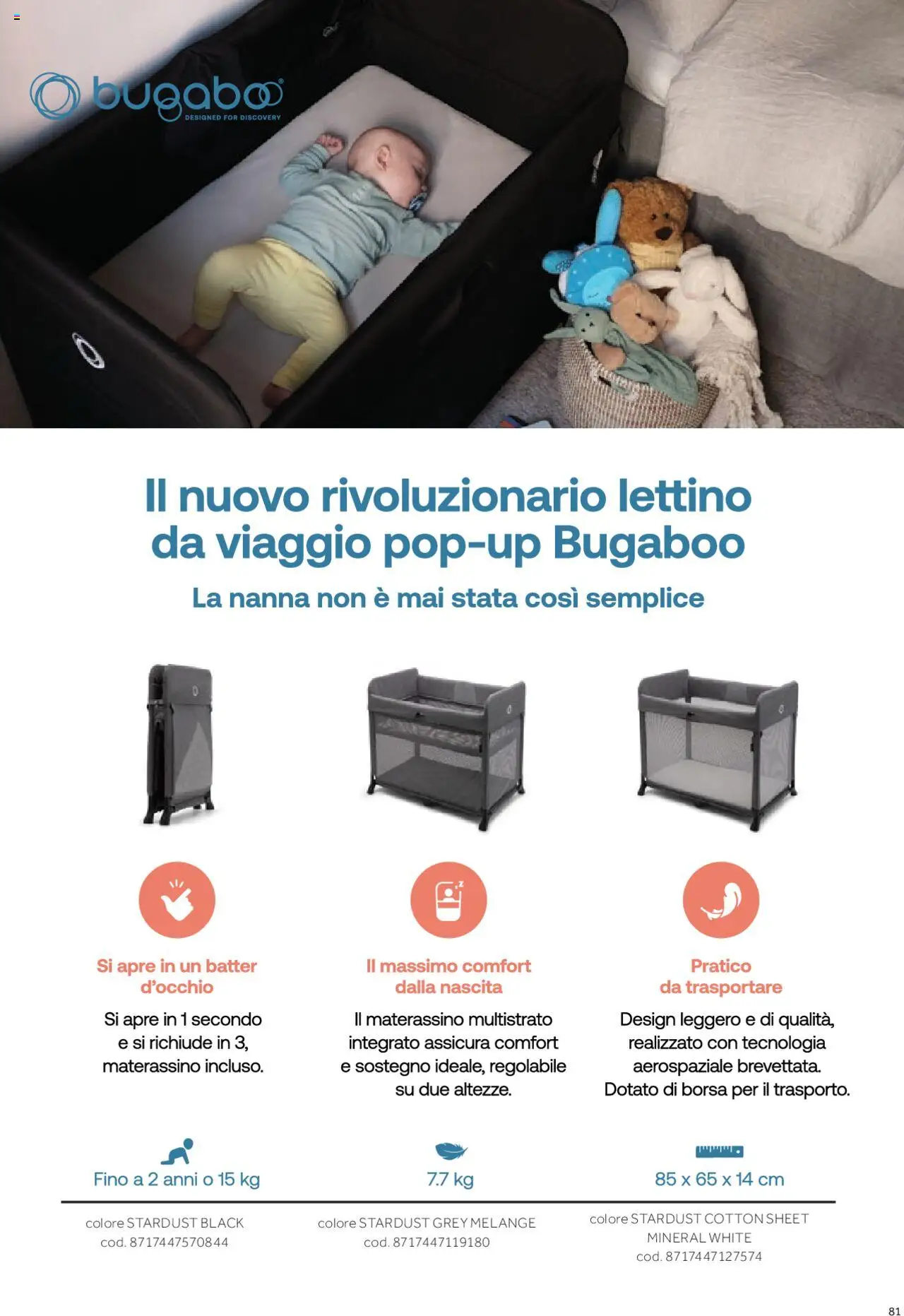 Anteprima dell'opuscolo Catalogo Camarette e Lettini dal negozio Prenatal valido da 01/01/2025 - Borsa, Lettino
