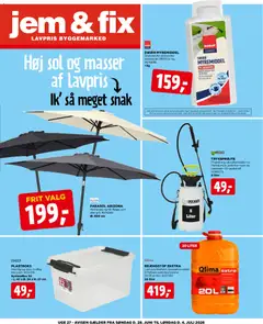 Eksempel på tilbudsavis Jem & fix - Tilbudsavis uge 27 fra butik Jem & fix gyldig fra 28/06/2026