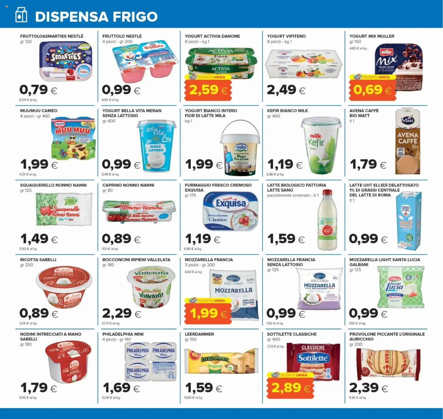 Anteprima dell'opuscolo Oasi volantino Roma dal negozio Oasi valido da 22/10/2026 - Latte, Formaggio, Yogurt, Tonno, Ricotta, Provolone, Senza lattosio, Yogurt bianco