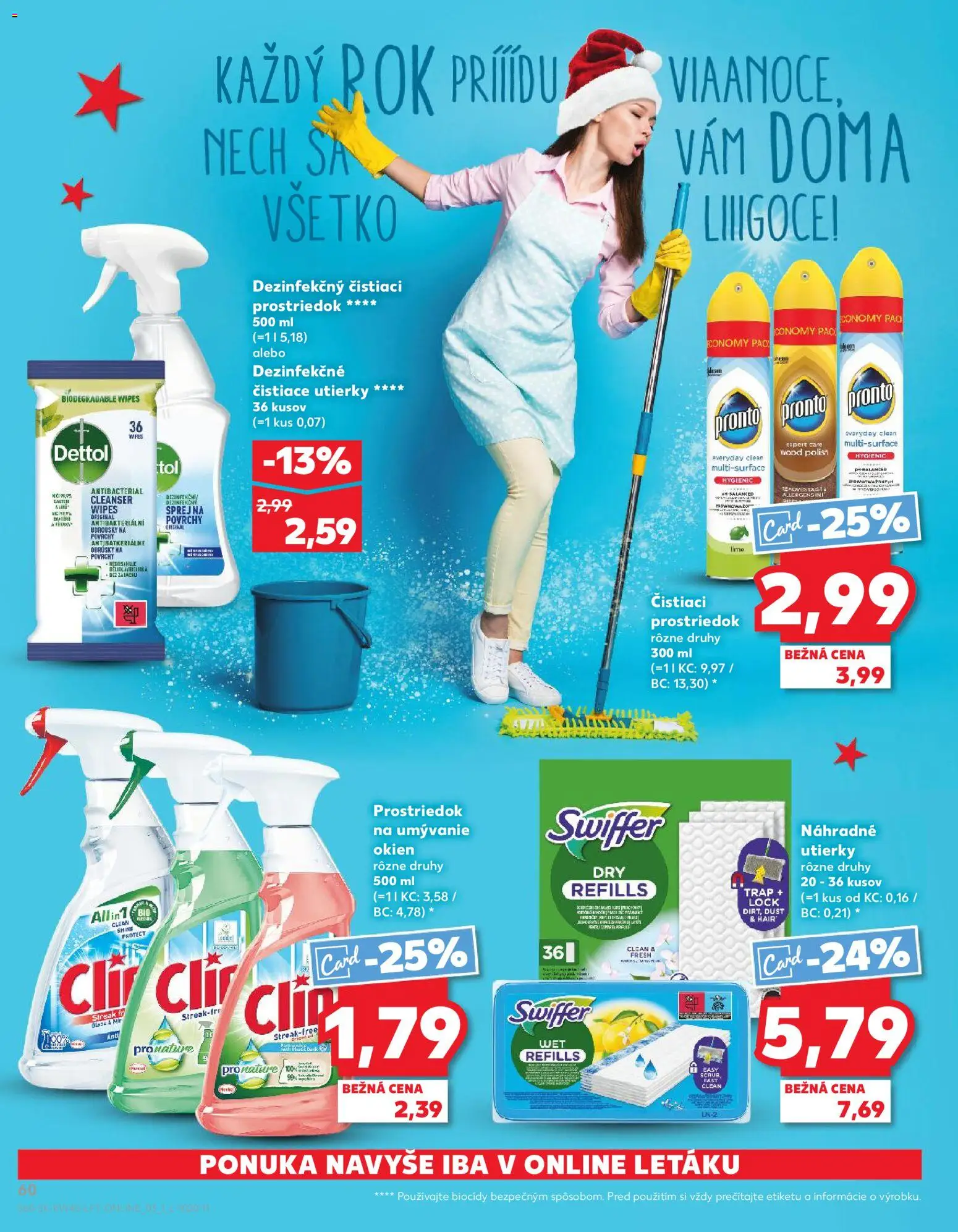 Náhľad Kaufland letáku platného od 06.11.2025 - Dettol, Čistiaci prostriedok, Čistiace utierky