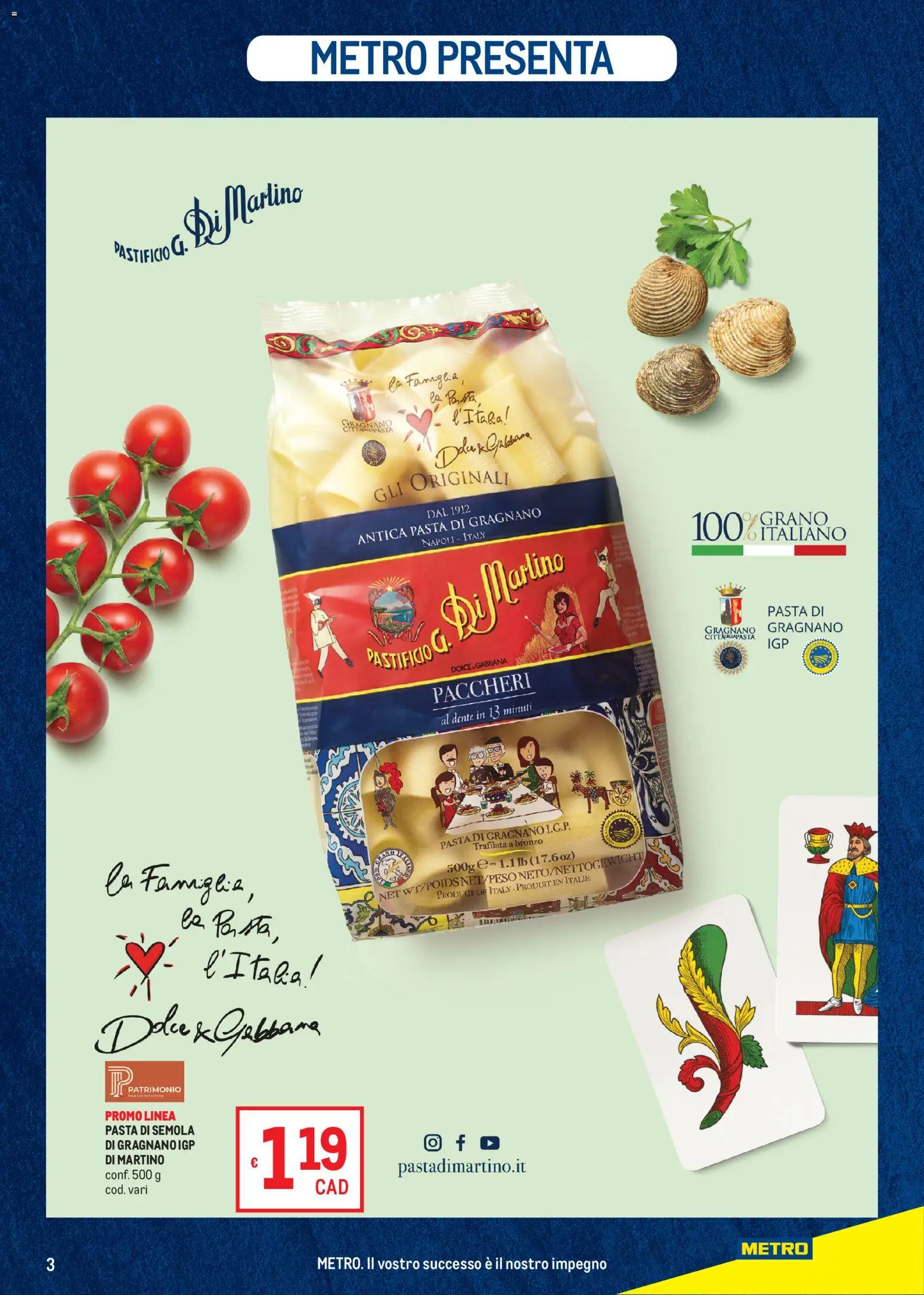 Anteprima dell'opuscolo Metro volantino dal negozio Metro valido da 22/10/2026 - Pasta, Paccheri, Semola, Pasta di semola