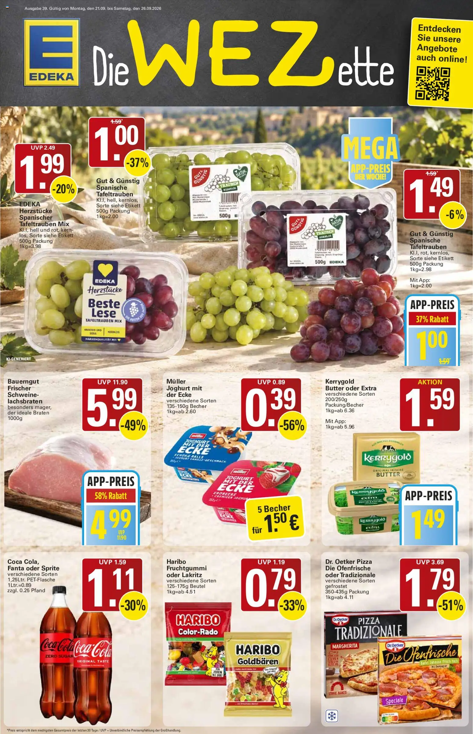 Vorschau von dem Prospekt des Geschäftes WEZ, gültig ab dem 21.09.2026